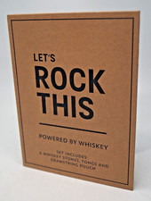 "Let's Rock This" Tommy Bahama 6 piedras de whisky y pinzas y bolsa