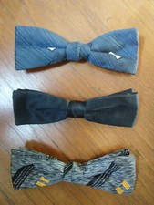 3 Vintage Ormond Clip On Bow Ties