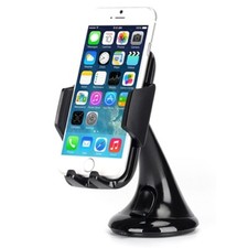 Car Mount Dash Windshield Holder Cradle Swivel Dock Suction for Cell Phones