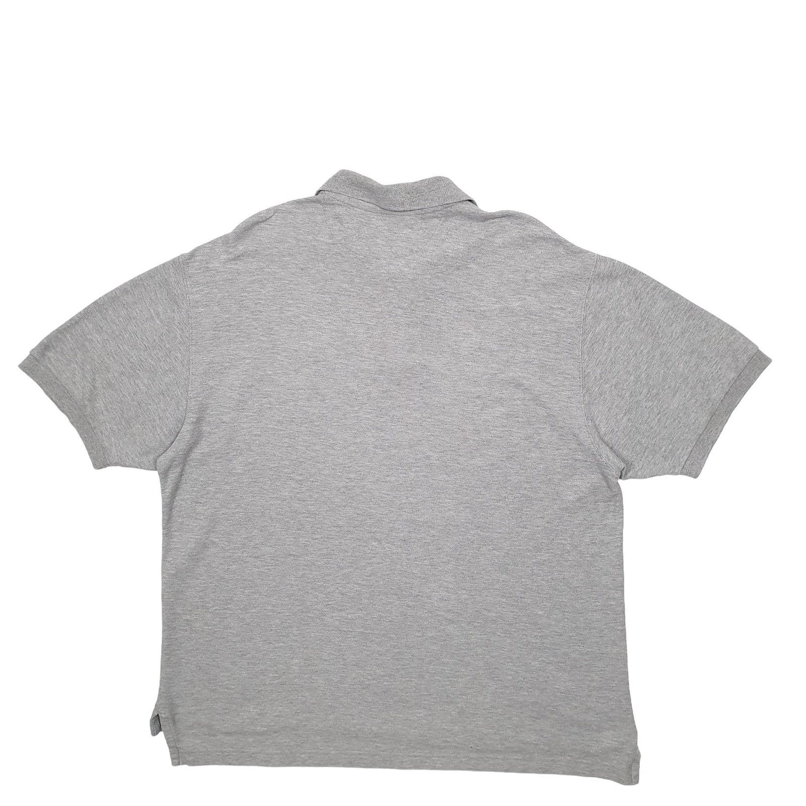 RALPH LAUREN Grey Polo Shirt Short Sleeve Cotton Blend Mens XL image 2