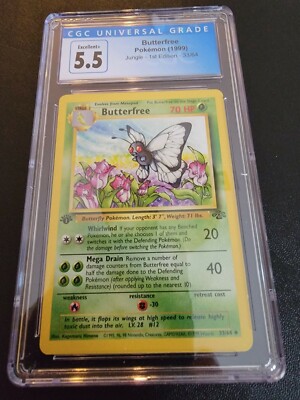 1999 butterfree pokemon card Pokemon - Butterfree 33 - Jungle