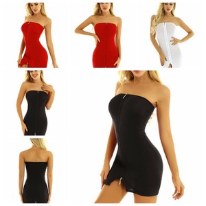 zipper bodycon dress