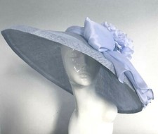 Exclusive Blue Designer Millinery by Hat Couture Wedding Bridal AscotHat