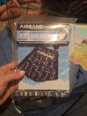 Air and 3 Ply No Fog Face Mask RX9 Nanofiber Filtration Washable Navy Star