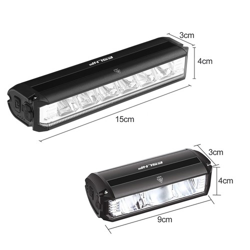 Bike Front Light Bar Bicycle USB Rechargeable LED Night Riding Lamp Headlight - Picture 2 of 14