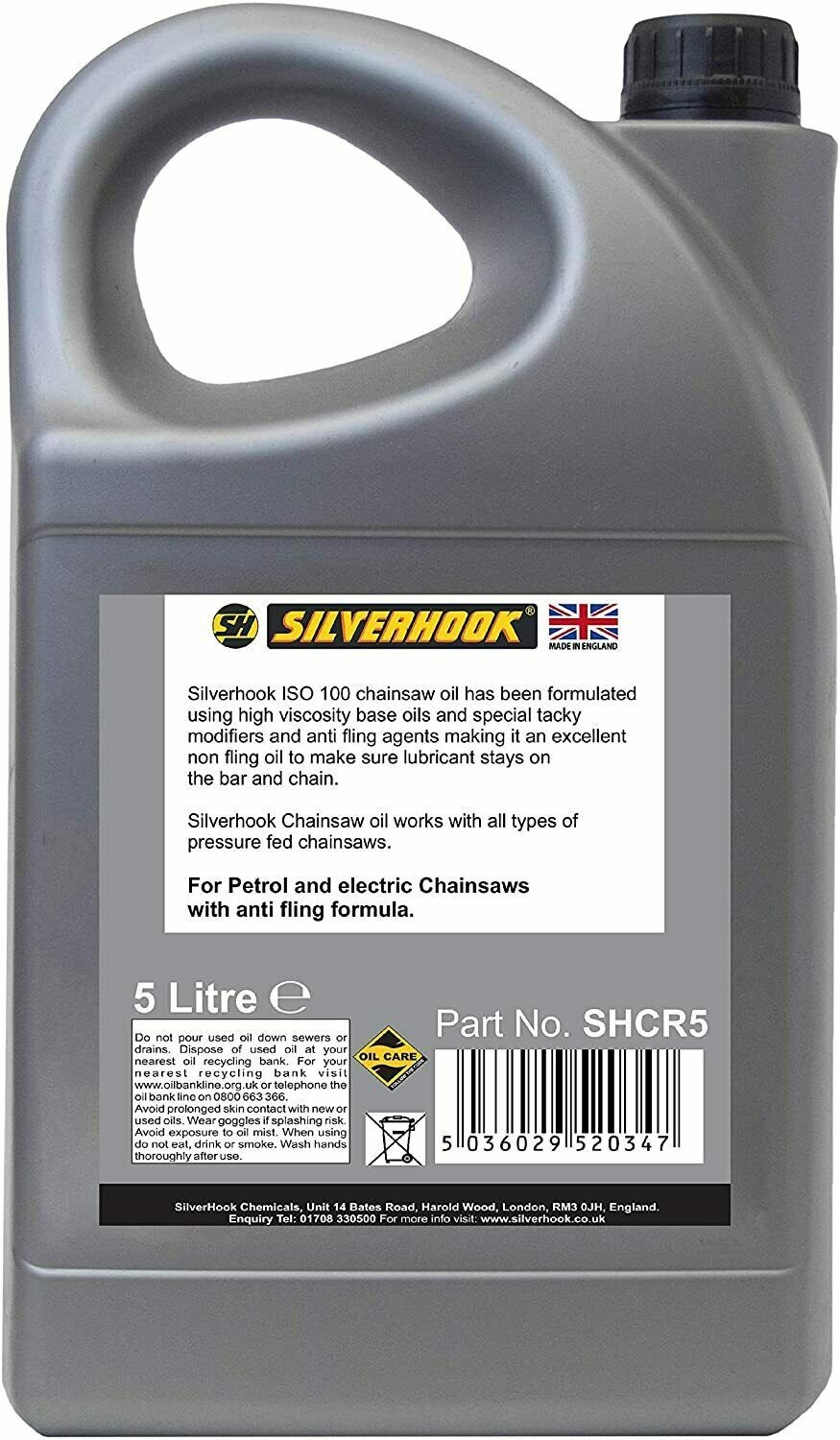 CHAIN OIL 5 LITRE CHAINSAW SUPER TACKY GUIDE BAR FOR ALL MAKES OF SAWS