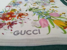 Originale! Sciarpa Gucci Foulard - 125 cm x 125 cm - 100% cotone - Made in Italy!!!