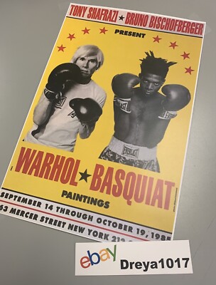 Jean Michel Basquiat Andy Warhol Boxing Gallery Exhibition Promo