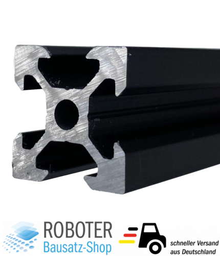 V-Slot Aluminiumprofil 2020 1 Meter schwarz Nut 6 3D-Drucker CNC Hobby - Bild 5 von 8