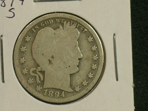 1894-S Barber Quarter - GOOD  - COMBINED SHIPPING    (AD6-7)