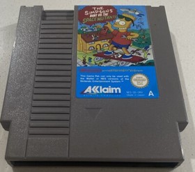 The Simpsons Bart Vs The Space Mutants NES Nintendo  Cartridge With Manual - PAL