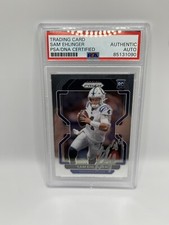 Sam Ehlinger Prizm RC PSA Signed 2021 Panini Prizm Indianapolis Colts