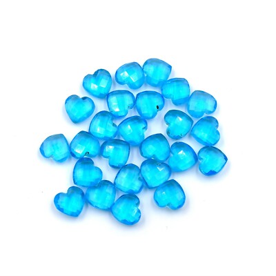 Swiss Topaz Herz Form Facettierte Perlen 10mm Lose Edelstein Basteln