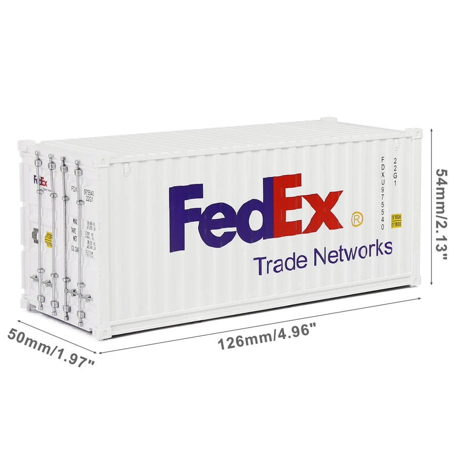 Evemodel O Scale 1:43 20ft Shipping Container 20' Cargo for Express Company - Image 2 of 4