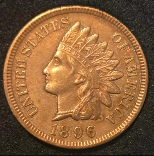 1896 Indian Head Cent - Well Struck Uncirculated Specimen - FREE SHIPPING