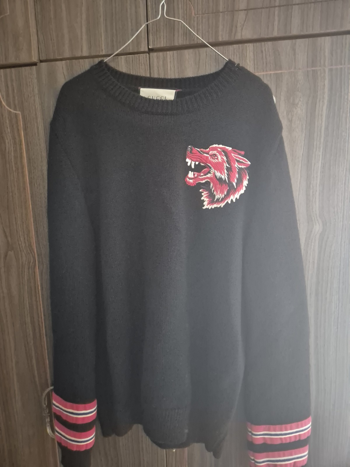 Gucci Super Heavyweights Wolf Patch Sweater - image 1
