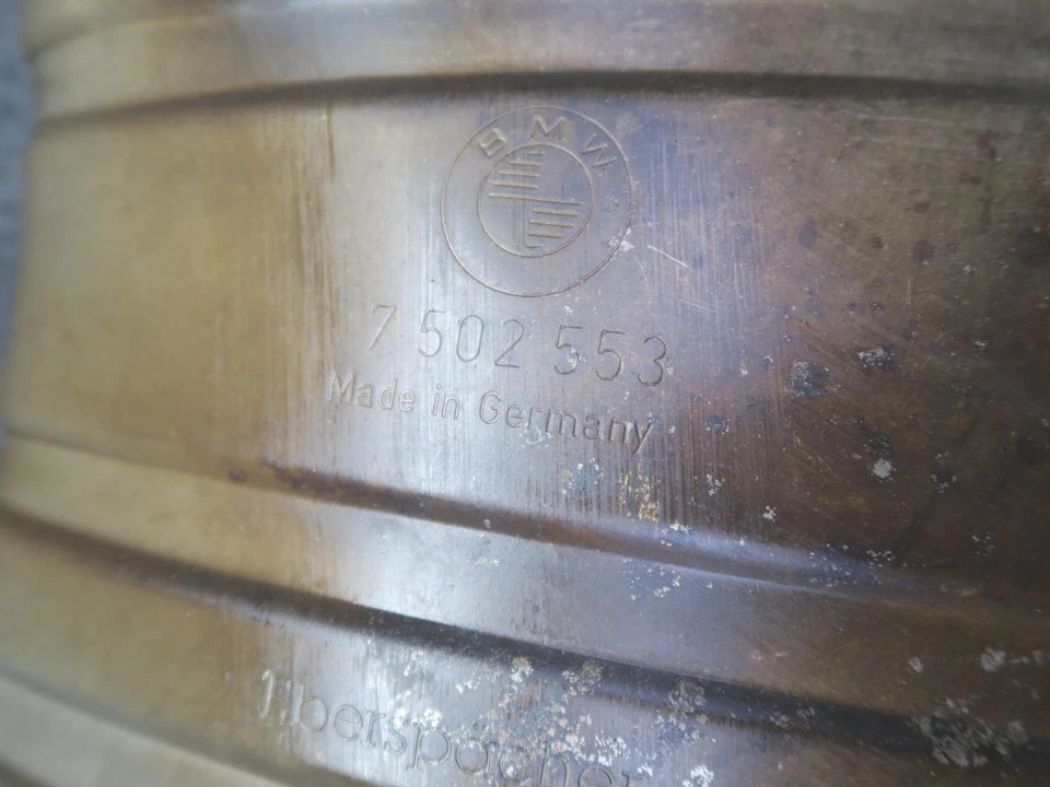 01-06 BMW E46 330ci CONVERTIBLE REAR EXHAUST MUFFLER 7502553 OEM - Image 3 of 4