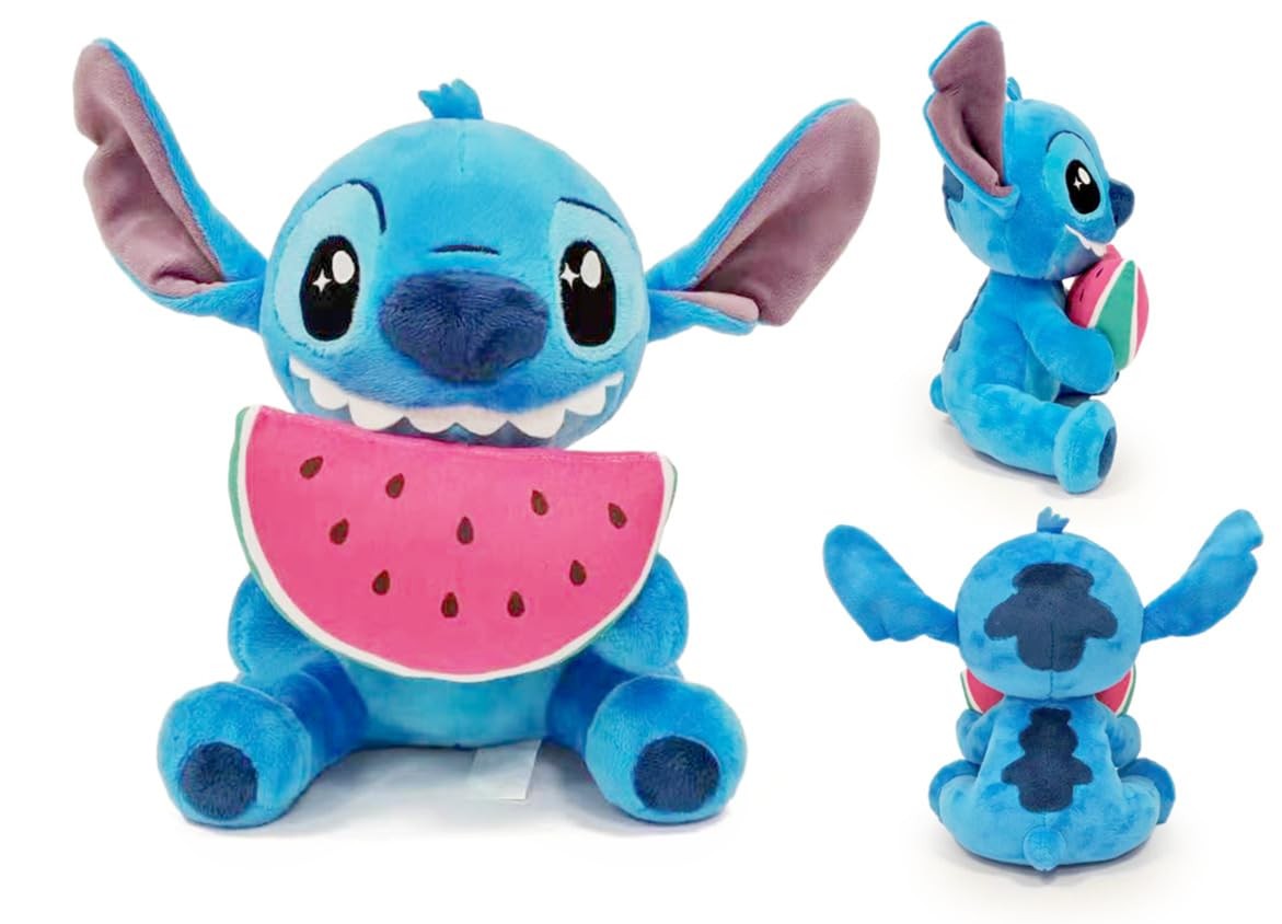 Disney Simba Stitch Watermelon Plush Toy, 25 cm, License, 100% Original, Suitabl - Image 3