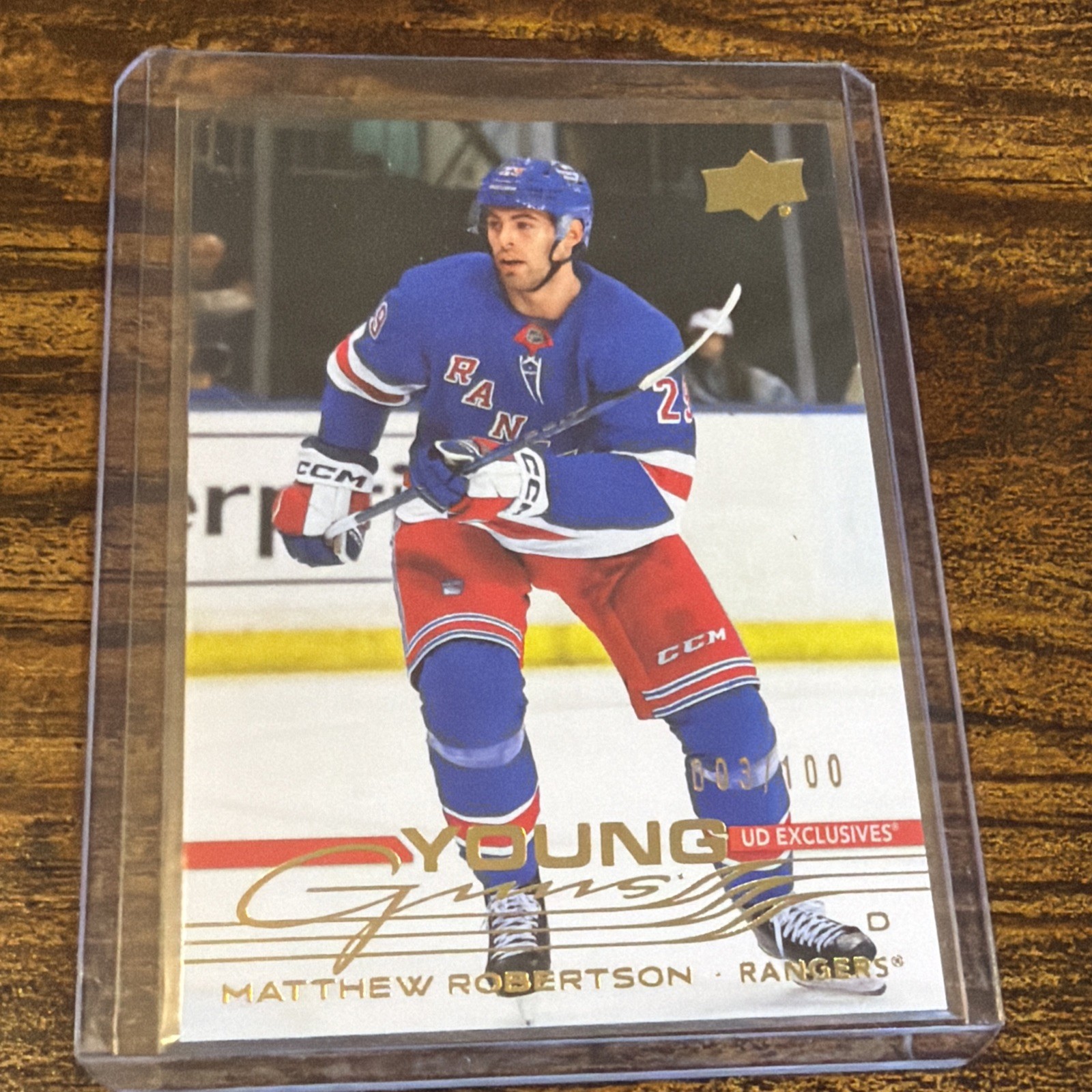 2025-26 Upper Deck Series 1 - Young Guns Matthew Robertson #239 Exclusives 3/100