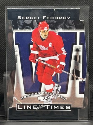 1997-98 Donruss Preferred Line of the Times 1095/2500 Sergei Fedorov #1-B HOF