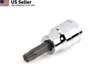 3/8 Drive x T40 Torx Bit Socket S2 Steel Premium Star Drive Socket SHB14240 USA