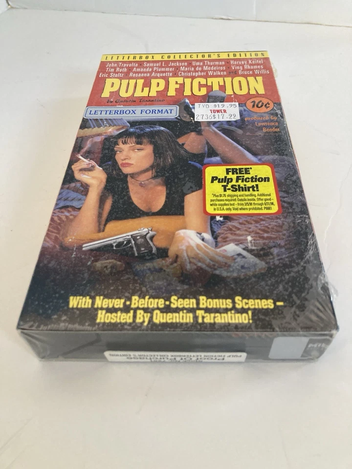 Pulp Fiction VHS Letterbox Collector's Edition! Sealed New Hype Sticker Rare Foto 2 de 4