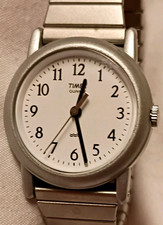 Timex Cell Women's Quartz Analog Wristwatch White Dial Arabic SS Bracelet WR