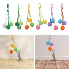 Cat Toy Sisal Ball Hanging Exercise Playing for Indoor Cats Protect Sofa Floor