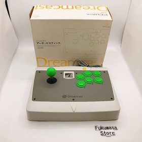 Sega Dreamcast Arcade Stick HKT-7300 Controller Box Japan Official DC Tested