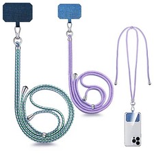 Phone Lanyard - Crossbody Phone Strap with Anti Theft Lock and Wrist Strap Ad...