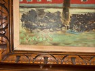 Vintage Original Impressionist Harbor Landscape Oil Painting Signed Framed Boats — photo 7
