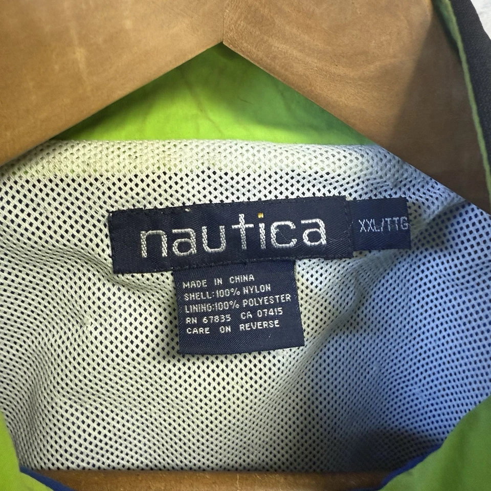 Vintage Nautica Scuba Nylon Jacket 2XL Multicolor Full Zip - Image 4 of 4