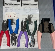 Crop-a-dile Retro Corner Chomper Tool Angle & Photo Cutter + 4 hole punches