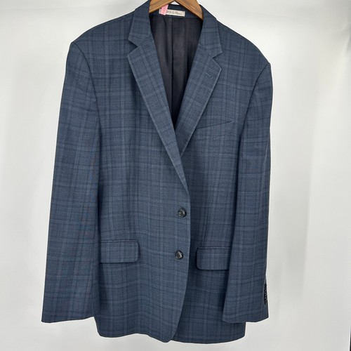 Joseph, Vintage Joseph Abboud Ermenegildo Zegna Glen Plaid Sport Coat Mens 44L Union USA