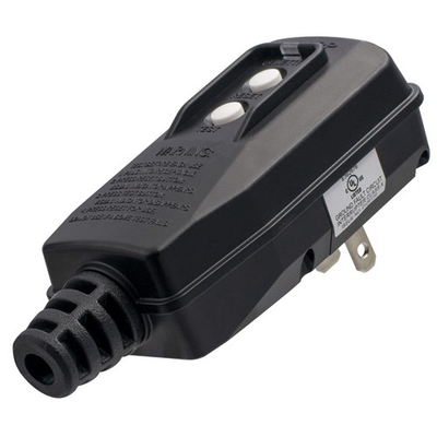 #ad GFCI Replacement Plug Manual Reset 15A 2 Prong UL Listed Black 1 Pack $28.35