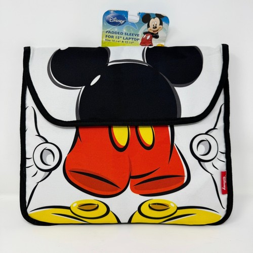Disney Mickey Mouse Padded Sleeve 15" Laptop Computer Tablet Protective Pouch - Afbeelding 4 van 12