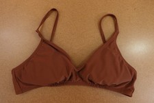 Wild Fable Womens Size Large Chocolate Brown Padded Bikini Swim Top New