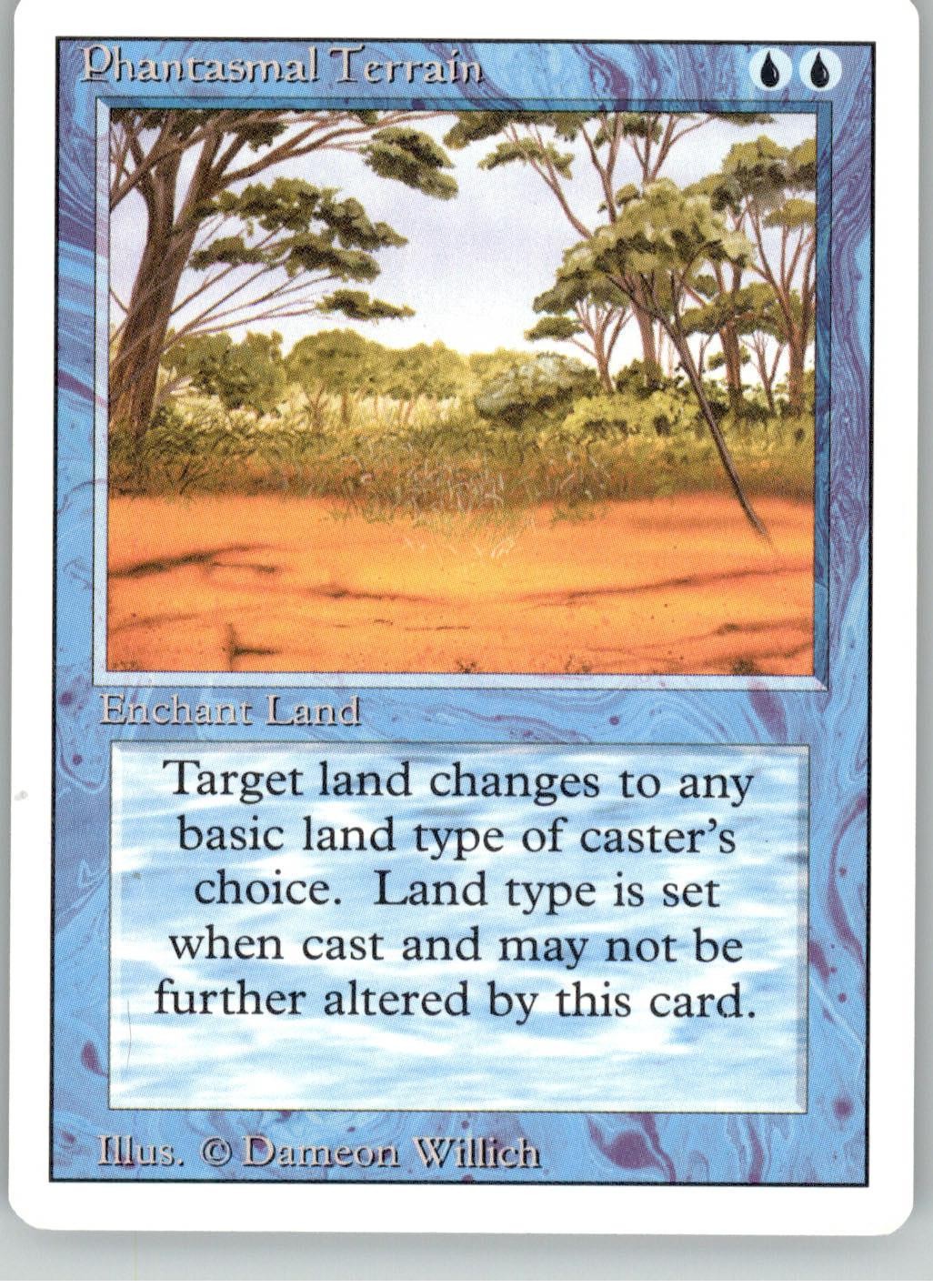 Phantasmal Terrain - Revised Edition - NM Magic: The Gathering
