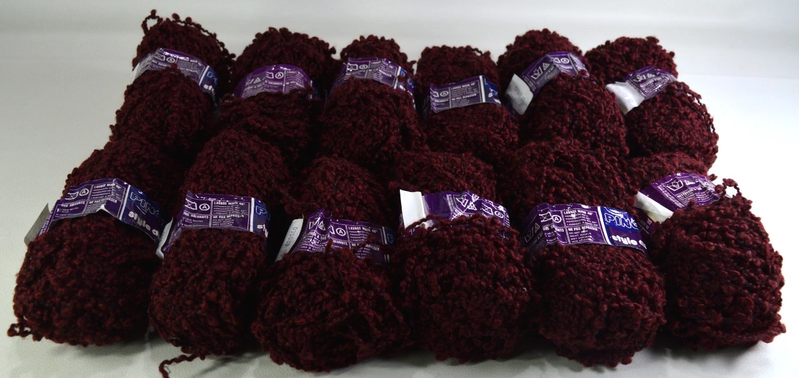Pingouin Astrakan Luxury Yarn Lot of 12 Vintage RARE HTF 55 yards image 2
