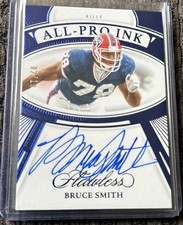 2025 Panini Flawless Bruce Smith 2024 Football - All-Pro Ink Auto Sapphire 2/10