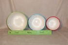 Set of 3 Ceramic Nesting Christmas Bowls - Boston Warehouse - Santa Snowman Deer — photo 6