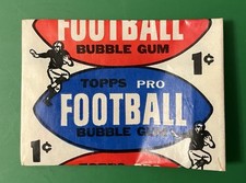 Original 1957 Topps 1 Cent Football Card Wrapper Nice