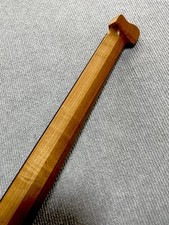 Cuello de guitarra eléctrica de arce tostado sin cabeza 24 trastes contorno en T de palo de rosa 25,5 pulgadas