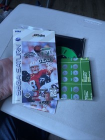 NFL QUARTERBACK CLUB 96 1996 (Sega Saturn) Complete CIB READ Reg Card