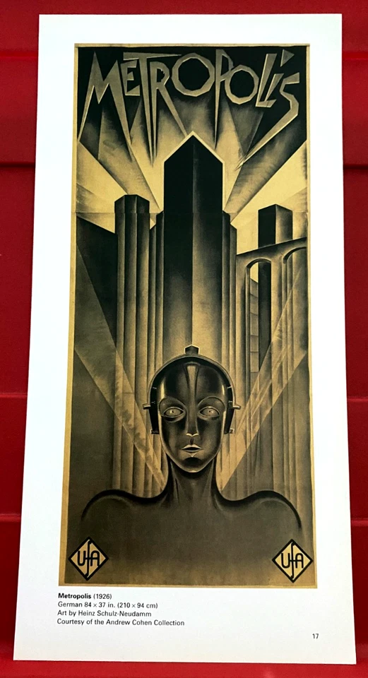 Metropolis Fritz Lang/Brigitte Helm Movie/Film Poster Art PICTURE/PRINT 12" x 6" - Bild 2 von 4