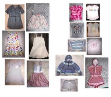 size 7/8 girl LOT 15 pc SUMMER  *Dresses~Tops~Shorts~Hunter Romper & Windbreaker