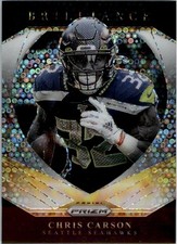 2020 Panini Prizm Brilliance Prizms No Huddle #15 Chris Carson - FB