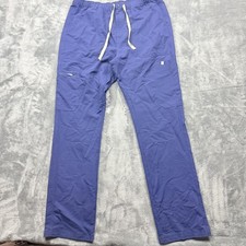FIGS Cairo Cargo Pants Mens XLT Blue Technical Scrub Workwear Drawstring