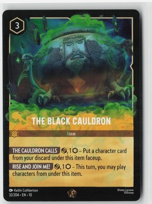 THE BLACK CAULDRON 32/204 LEGENDARY WHISPERS IN THE WELL LORCANA COLD FOIL NM