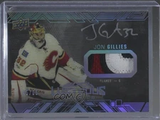 2017-18 SPx UD Black Lustrous Rookies 45/65 Jon Gillies RPA Patch Auto RC d4e